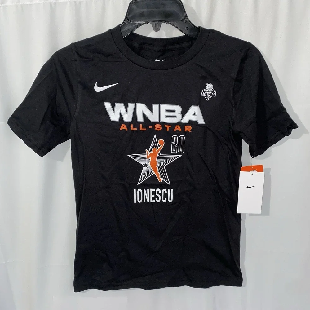 Nike New York Liberty Sabrina Ionescu WNBA All Star Tee Shirt Youth Medium 10/12
